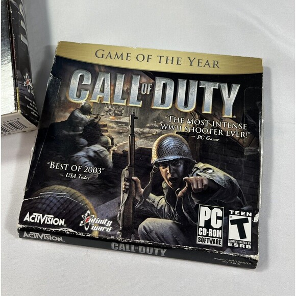 Call of Duty PC 2003 Small Box Edition 2 Discs, Manual, Case & Box PC GAME - Picture 5 of 14